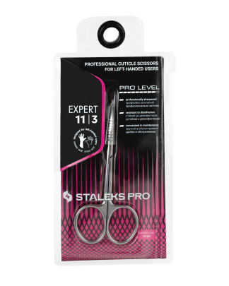 Nożyczki do skórek STALEKS PRO EXPERT 11, typ 3 (dla leworęcznych)