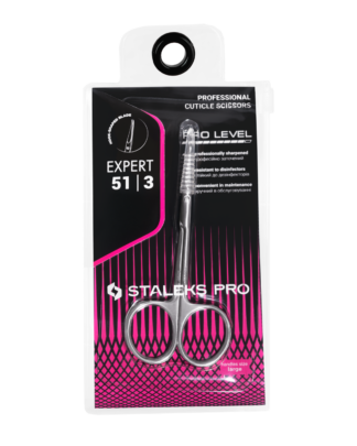 Nożyczki do skórek STALEKS PRO EXPERT 51/3mm (z haczykiem) SE-51/3